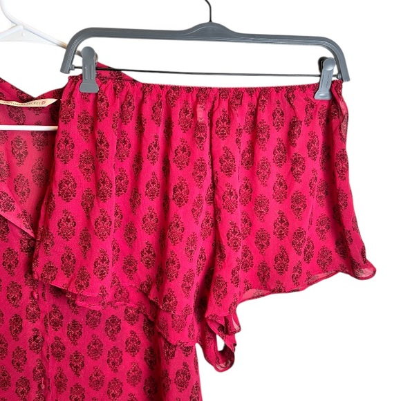 Vintage NWT Victoria Secret Intimates Paisley Sheer Pink Pajama Set Size Large - Picture 6 of 6